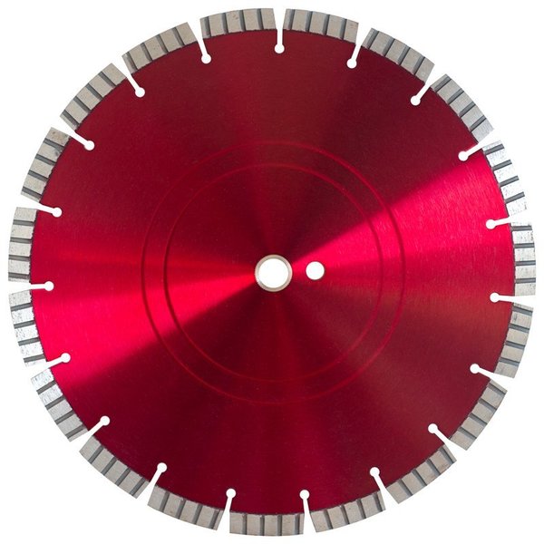 Paragon Diamond Tools 16'' x 125 x 1''20mmDP Red MegaSegmented Blade RMEGA-1615